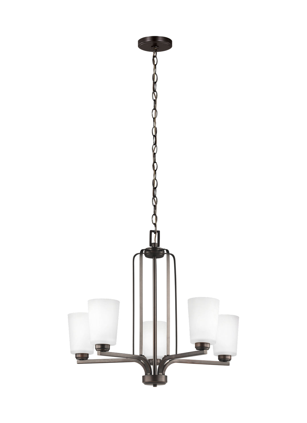 Generation Lighting Canada - 3128905-710 - Five Light Chandelier - Franport - Bronze
