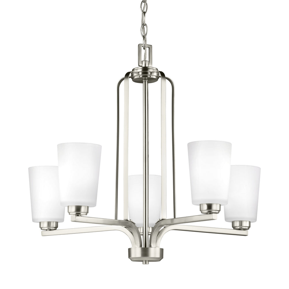 Generation Lighting Canada - 3128905-962 - Five Light Chandelier - Franport - Brushed Nickel