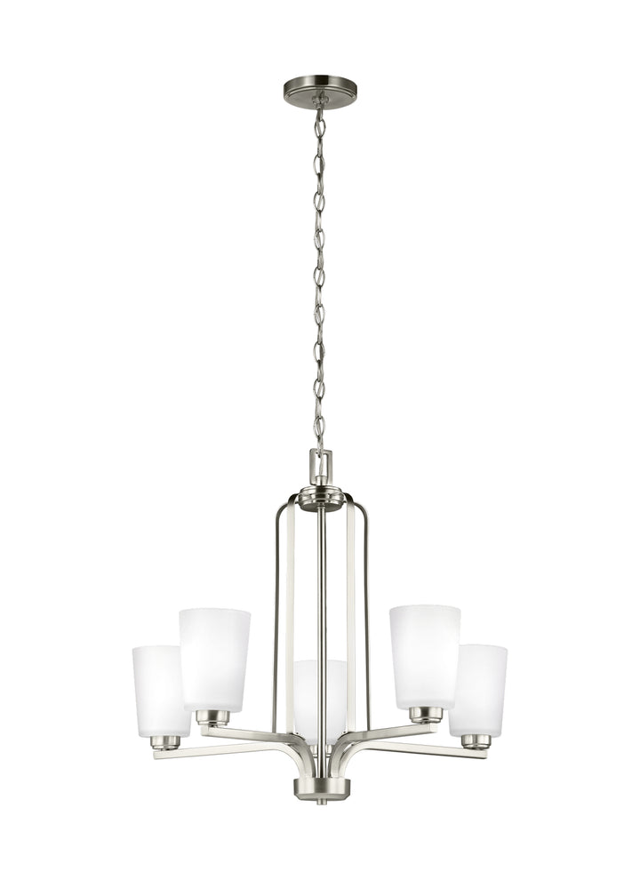 Generation Lighting Canada - 3128905-962 - Five Light Chandelier - Franport - Brushed Nickel