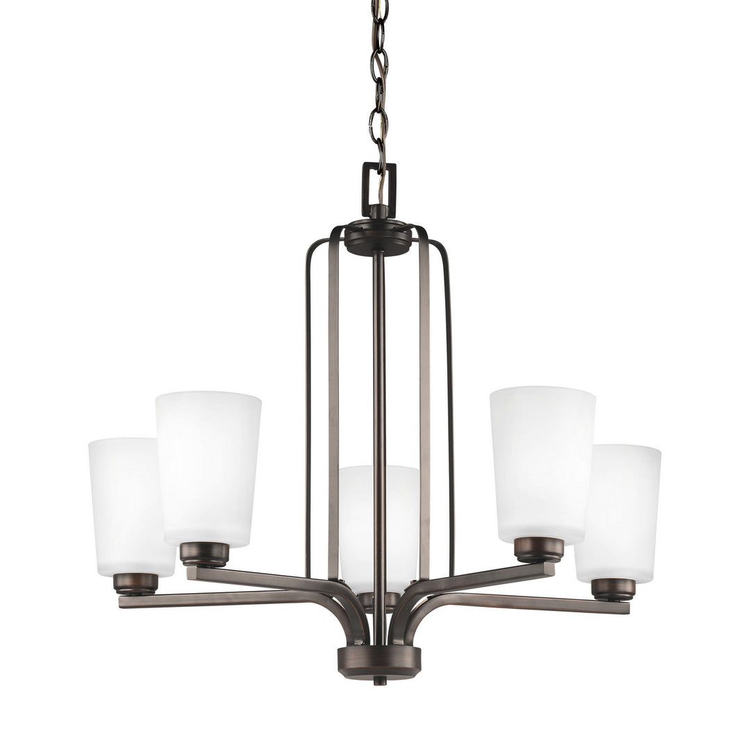 Generation Lighting Canada - 3128905EN3-710 - Five Light Chandelier - Franport - Bronze