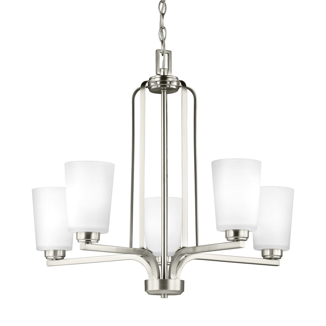 Generation Lighting Canada - 3128905EN3-962 - Five Light Chandelier - Franport - Brushed Nickel