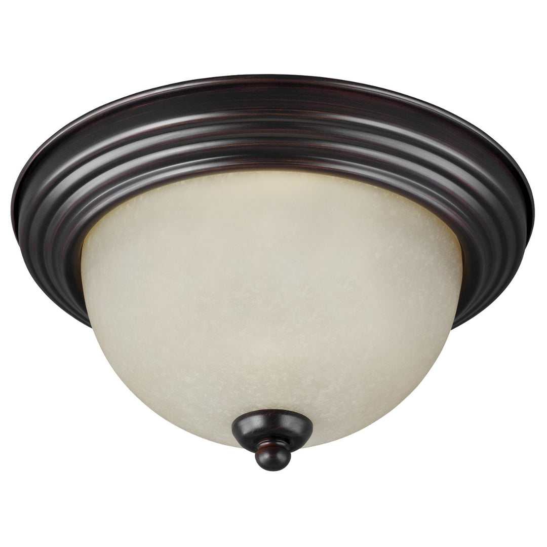 Generation Lighting Canada - 77065EN3-710 - Three Light Flush Mount - Geary - Bronze