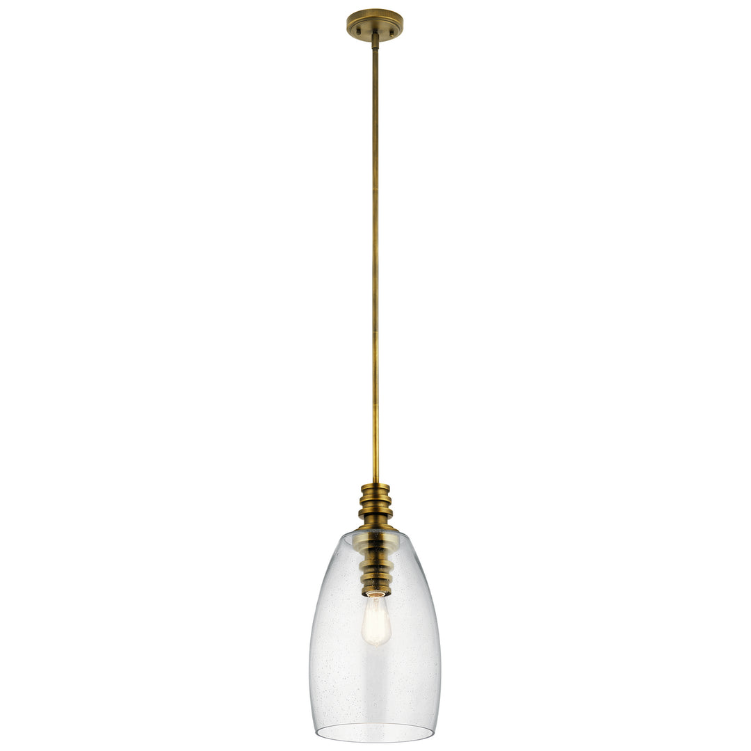 Kichler Canada - 43090NBR - One Light Pendant - Lakum - Natural Brass