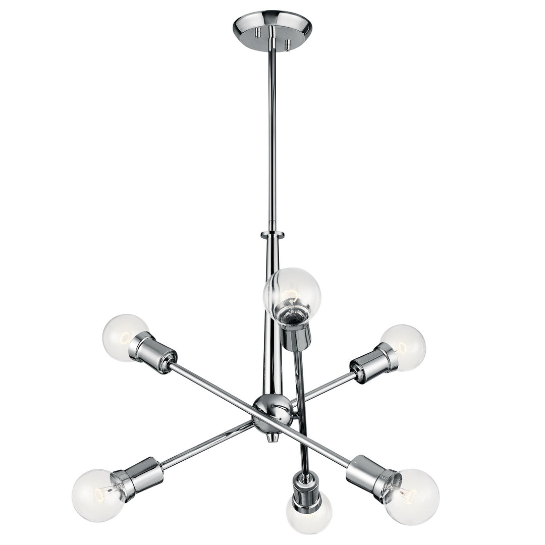 Kichler Canada - 43095CH - Six Light Chandelier - Armstrong - Chrome