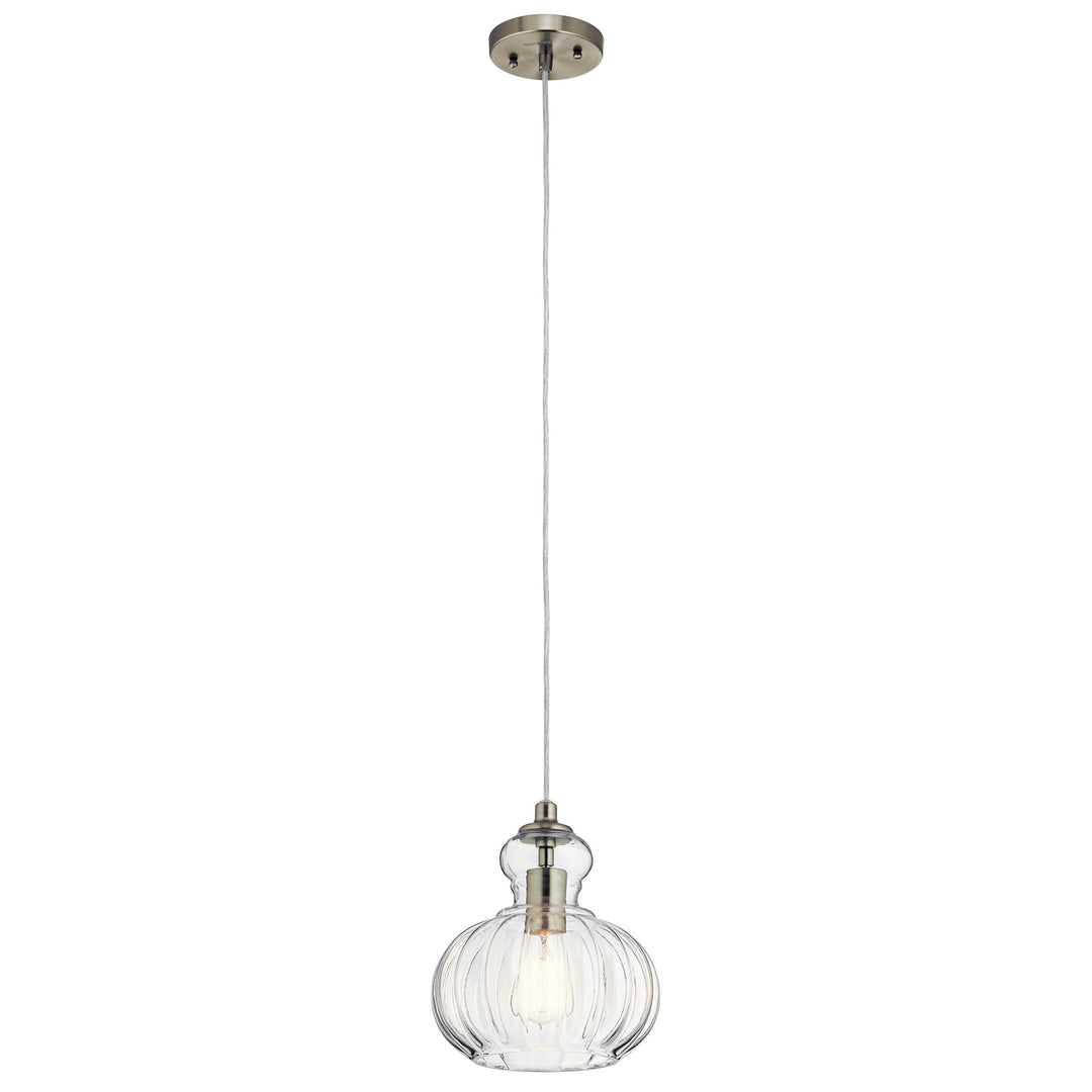 Kichler Canada - 43956NI - One Light Mini Pendant - Riviera - Brushed Nickel