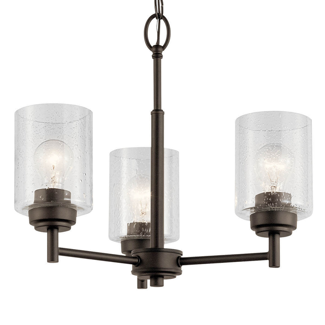 Kichler Canada - 44029OZ - Three Light Mini Chandelier - Winslow - Olde Bronze