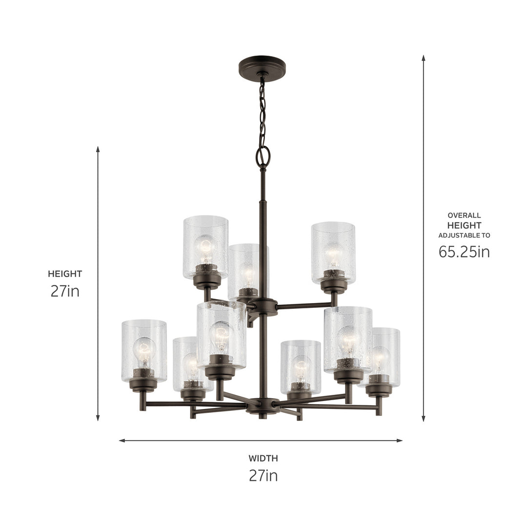 Kichler Canada - 44031OZ - Nine Light Chandelier - Winslow - Olde Bronze