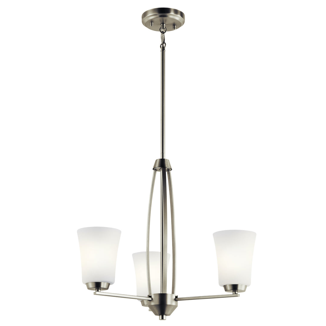 Kichler Canada - 44050NI - Three Light Chandelier - Tao - Brushed Nickel