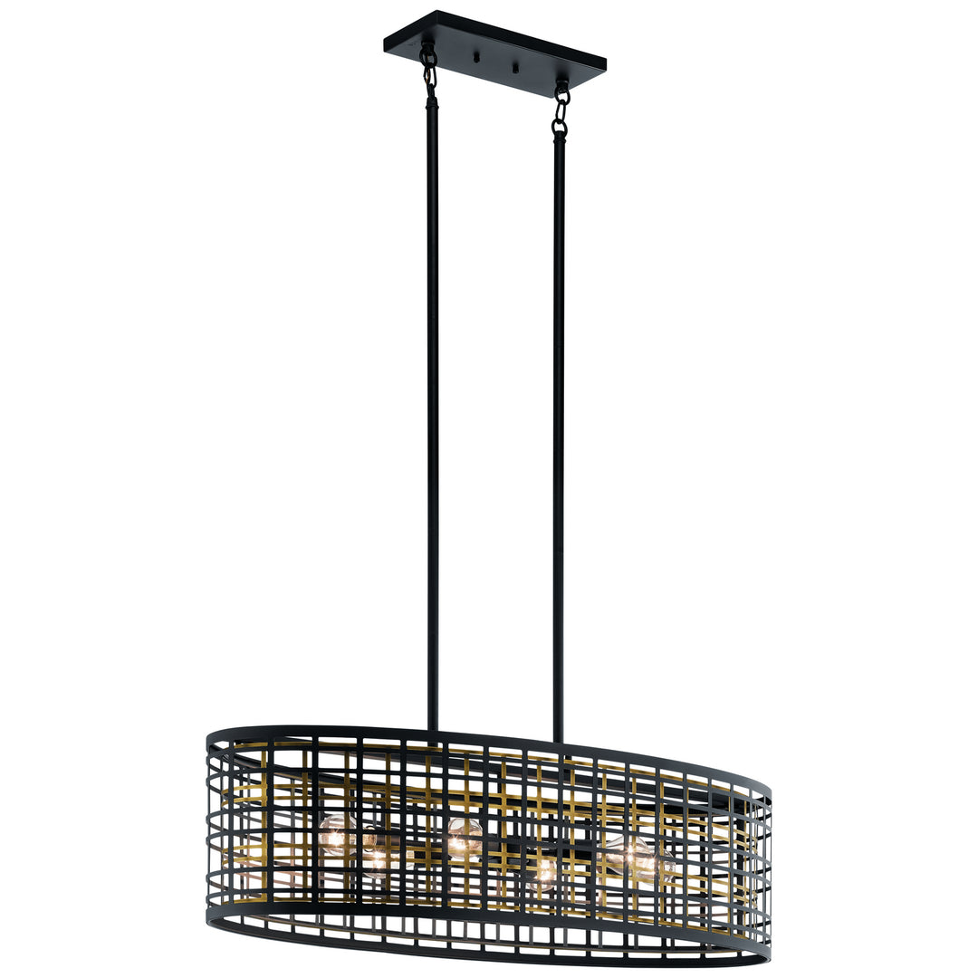 Kichler Canada - 44077BK - Six Light Chandelier - Aldergate - Black