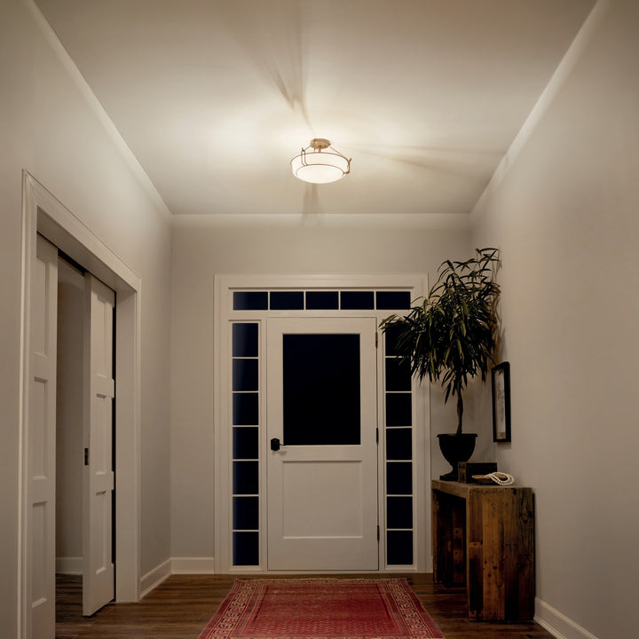 Kichler Canada - 44085OZ - Three Light Semi Flush Mount - Alkire - Olde Bronze