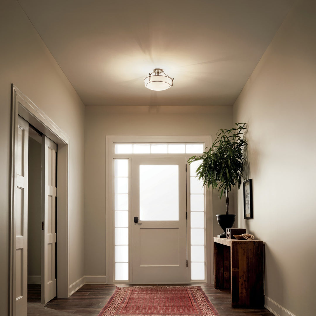 Kichler Canada - 44085OZ - Three Light Semi Flush Mount - Alkire - Olde Bronze