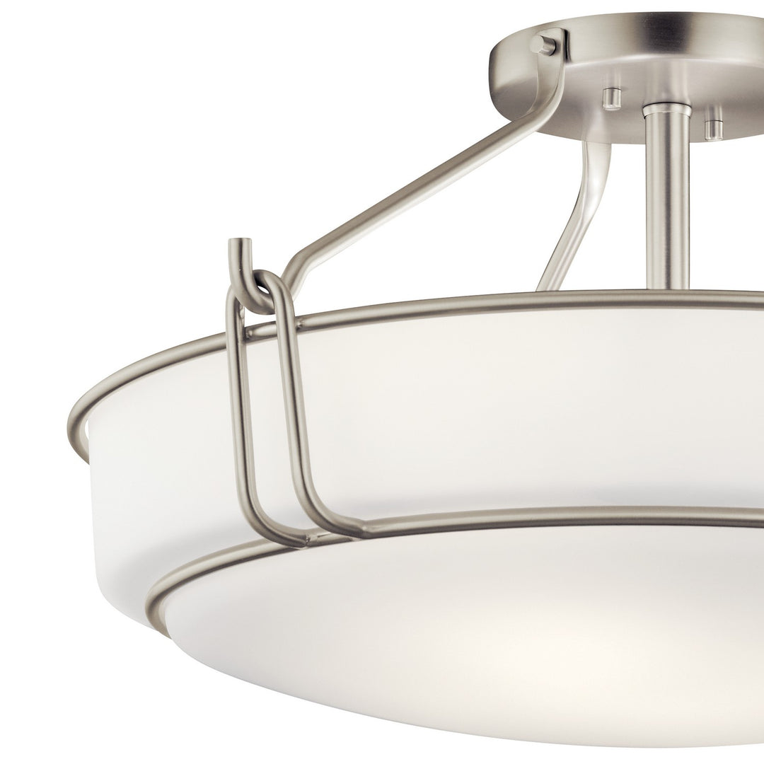Kichler Canada - 44086NI - Four Light Semi Flush Mount - Alkire - Brushed Nickel
