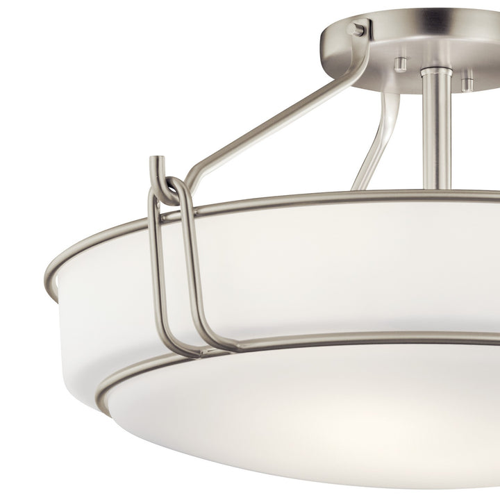 Kichler Canada - 44086NI - Four Light Semi Flush Mount - Alkire - Brushed Nickel