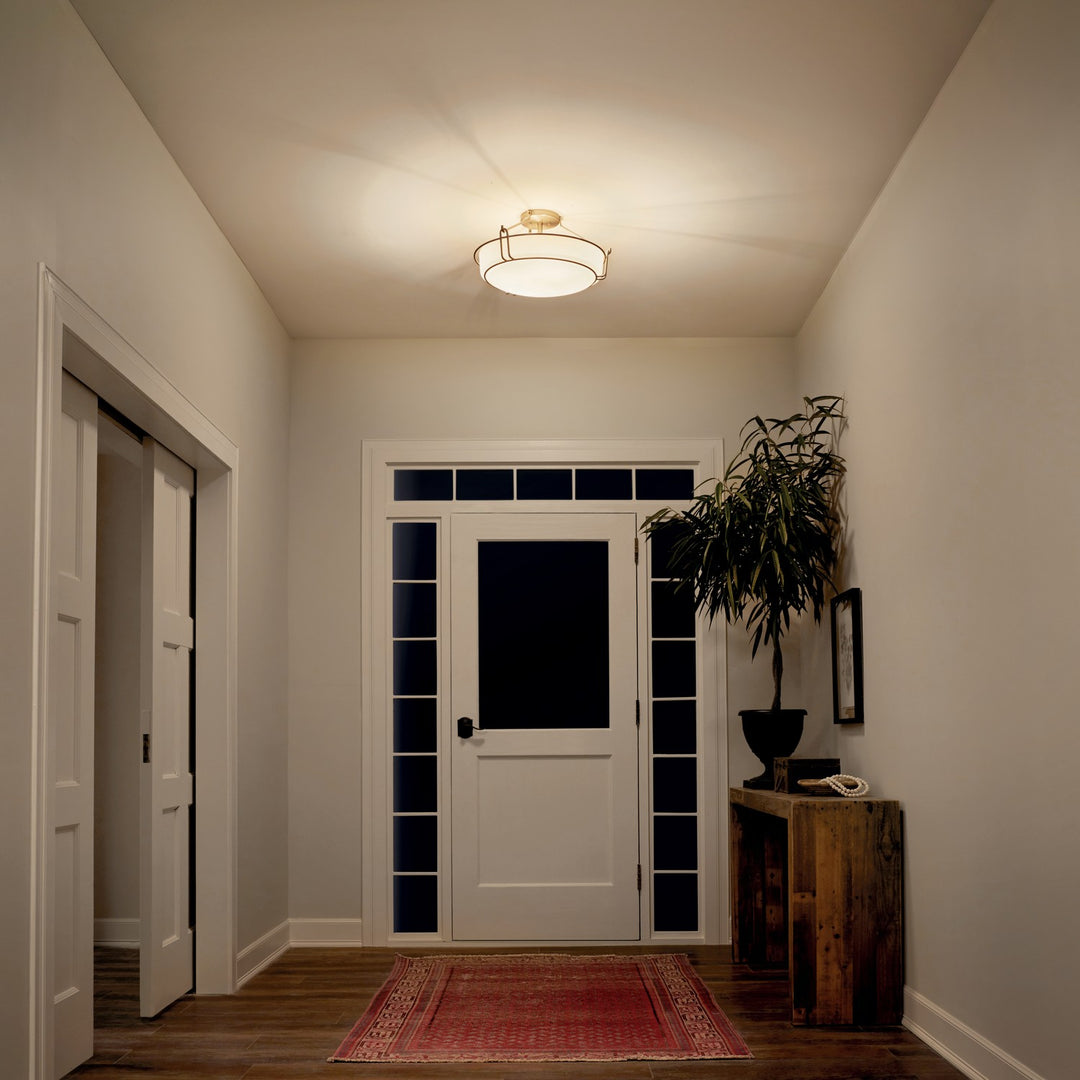 Kichler Canada - 44086NI - Four Light Semi Flush Mount - Alkire - Brushed Nickel
