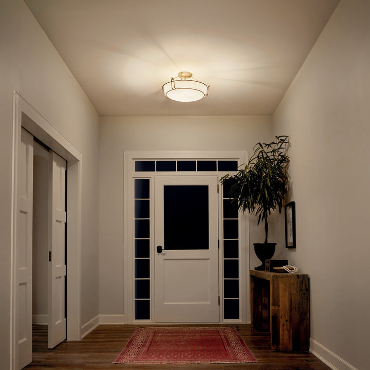 Kichler Canada - 44086NI - Four Light Semi Flush Mount - Alkire - Brushed Nickel