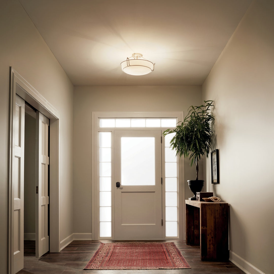 Kichler Canada - 44086NI - Four Light Semi Flush Mount - Alkire - Brushed Nickel
