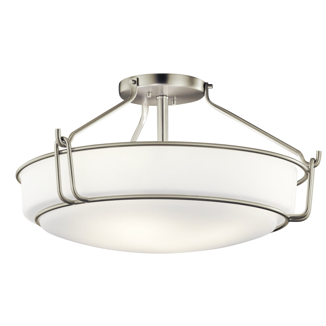 Kichler Canada - 44086NI - Four Light Semi Flush Mount - Alkire - Brushed Nickel