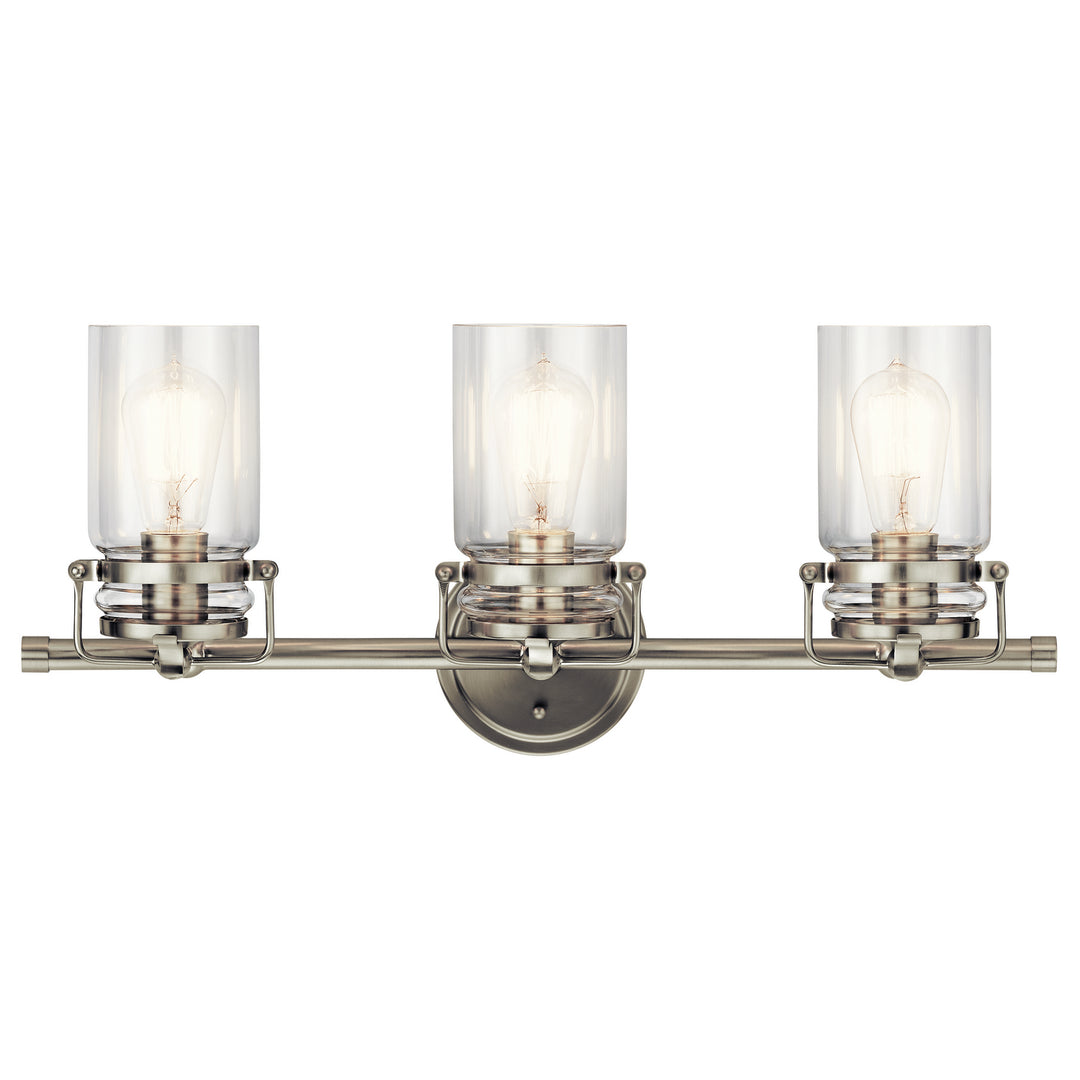Kichler Canada - 45689NI - Three Light Bath - Brinley - Brushed Nickel