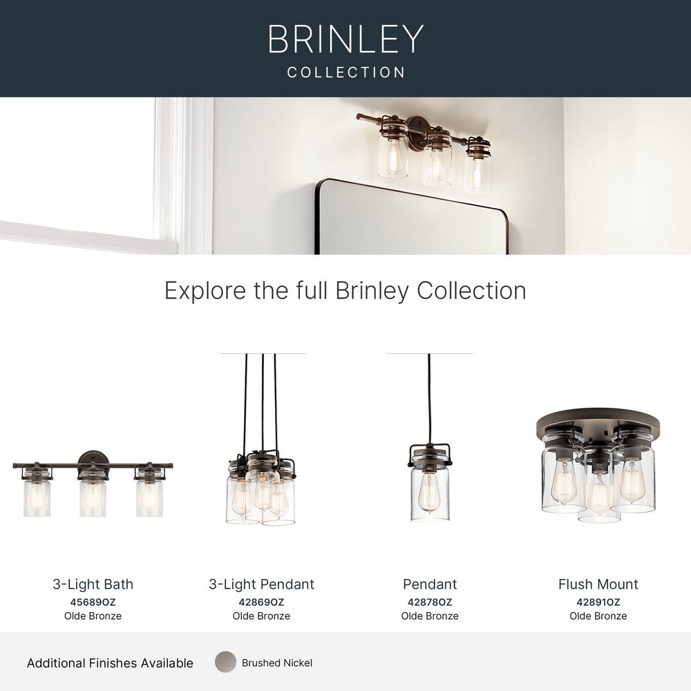 Kichler Canada - 45689OZ - Three Light Bath - Brinley - Olde Bronze