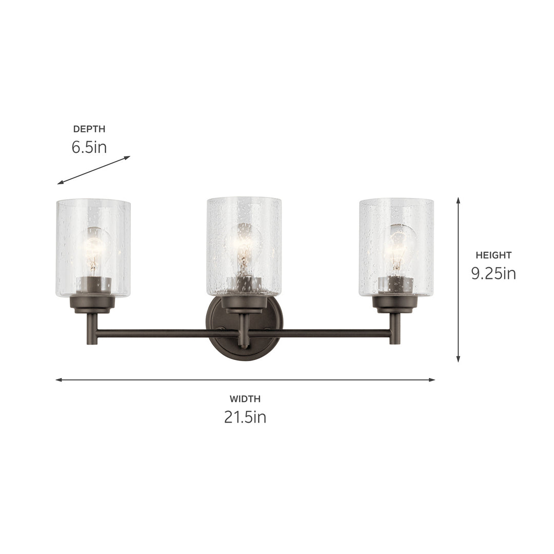 Kichler Canada - 45886OZ - Three Light Bath - Winslow - Olde Bronze
