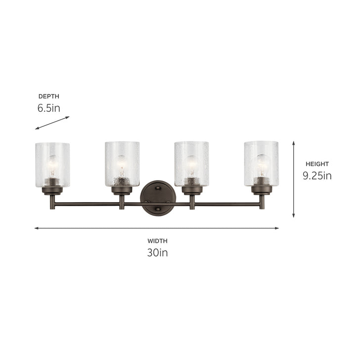 Kichler Canada - 45887OZ - Four Light Bath - Winslow - Olde Bronze