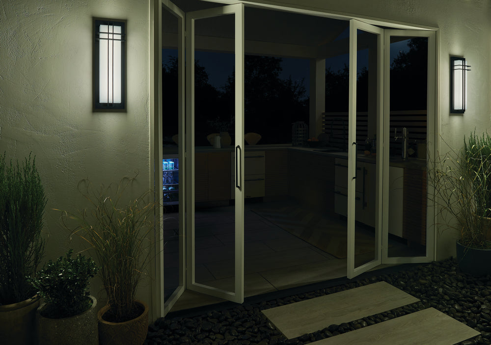 Kichler Canada - 49298BKTLED - LED Outdoor Wall Mount - Manhattan - Textured Black