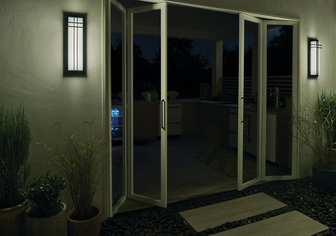 Kichler Canada - 49298BKTLED - LED Outdoor Wall Mount - Manhattan - Textured Black