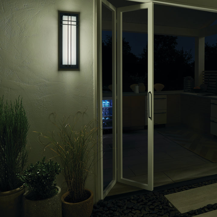 Kichler Canada - 49298BKTLED - LED Outdoor Wall Mount - Manhattan - Textured Black