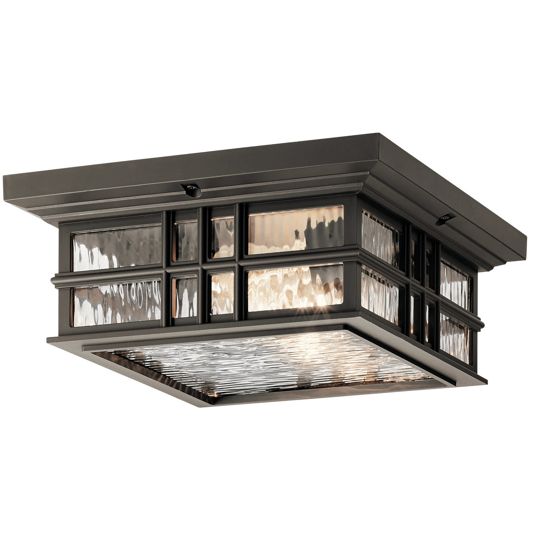 Kichler Canada - 49834OZ - Two Light Outdoor Ceiling Mount - Beacon Square - Olde Bronze