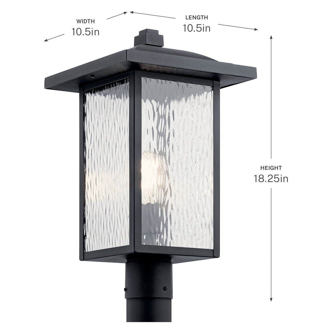 Kichler Canada - 49927BKT - One Light Outdoor Post Mount - Capanna - Textured Black
