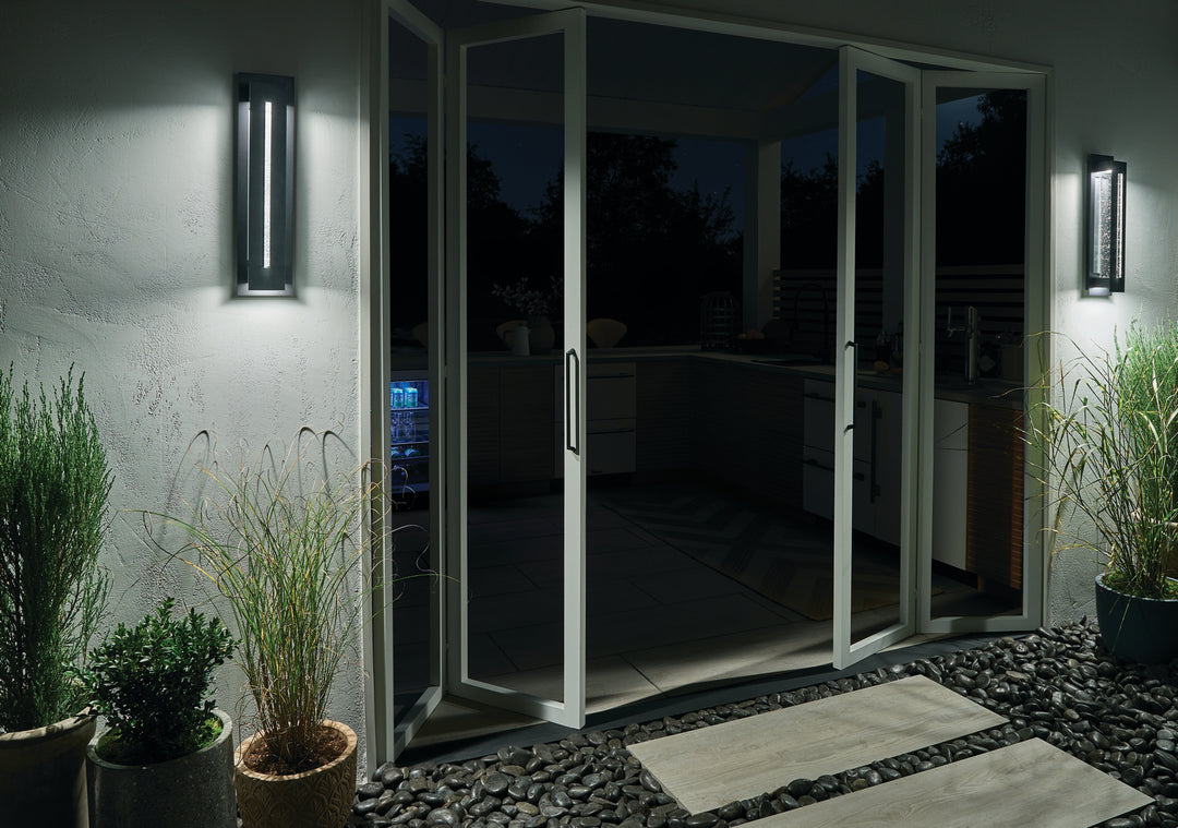 Kichler Canada - 49946BKTLED - LED Outdoor Wall Mount - River Path - Textured Black