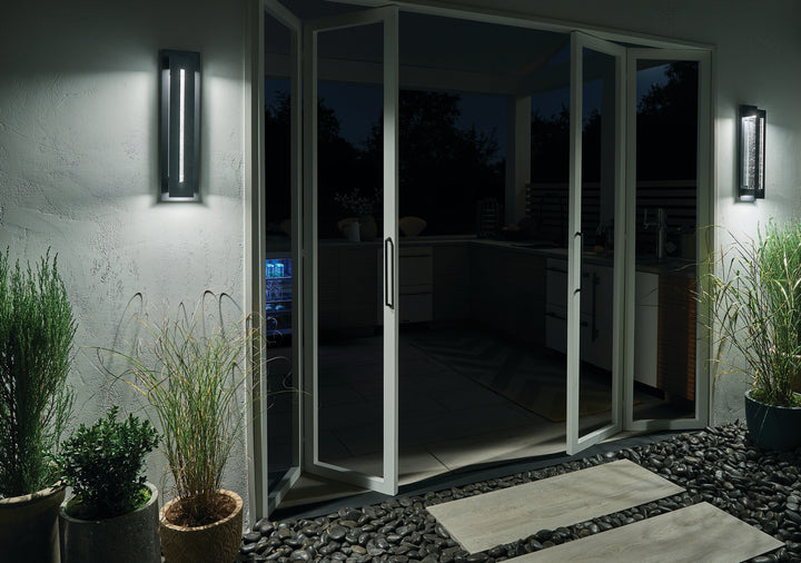 Kichler Canada - 49946BKTLED - LED Outdoor Wall Mount - River Path - Textured Black