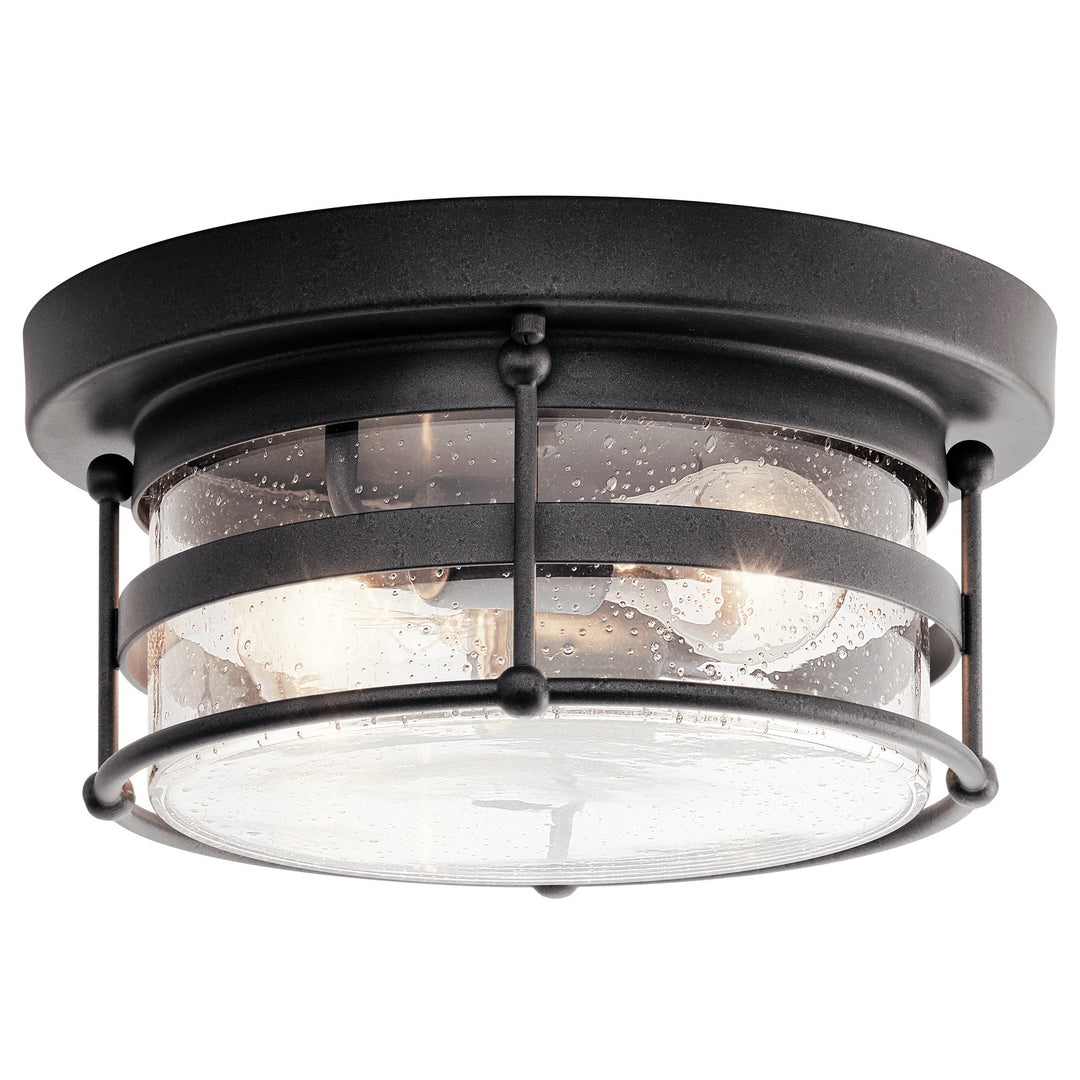 Kichler Canada - 49965AVI - Two Light Outdoor Ceiling Mount - Mill Lane - Anvil Iron