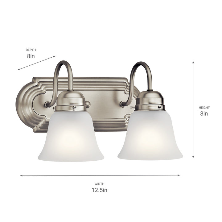 Kichler Canada - 5336NIS - Two Light Bath - Brushed Nickel