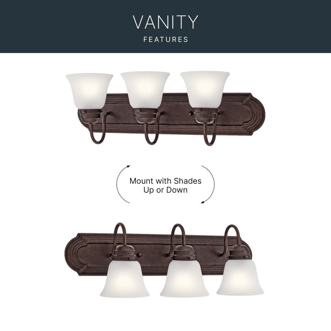 Kichler Canada - 5337TZS - Three Light Bath - Tannery Bronze