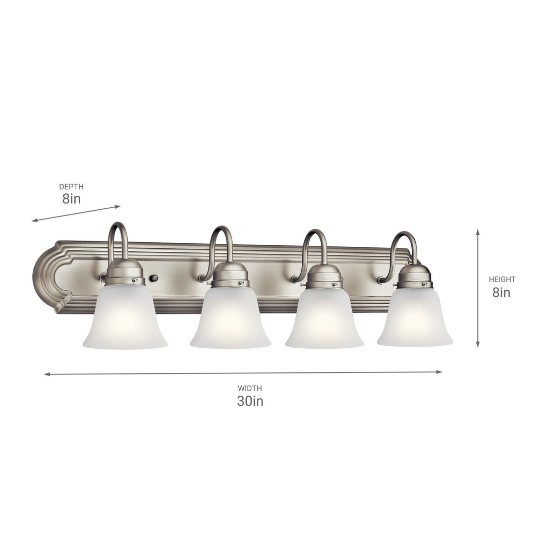 Kichler Canada - 5338NIS - Four Light Bath - Brushed Nickel