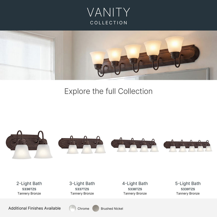 Kichler Canada - 5338TZS - Four Light Bath - Tannery Bronze