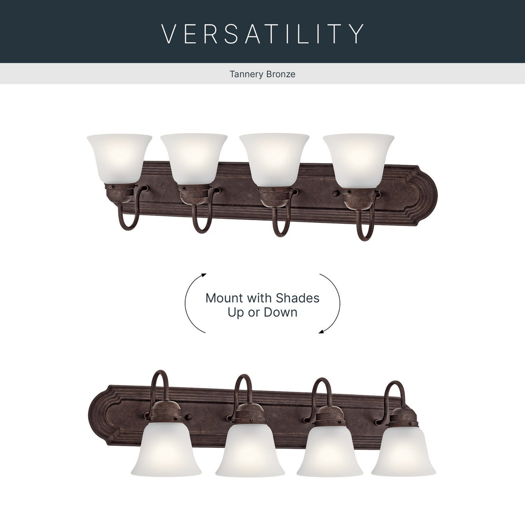 Kichler Canada - 5338TZS - Four Light Bath - Tannery Bronze
