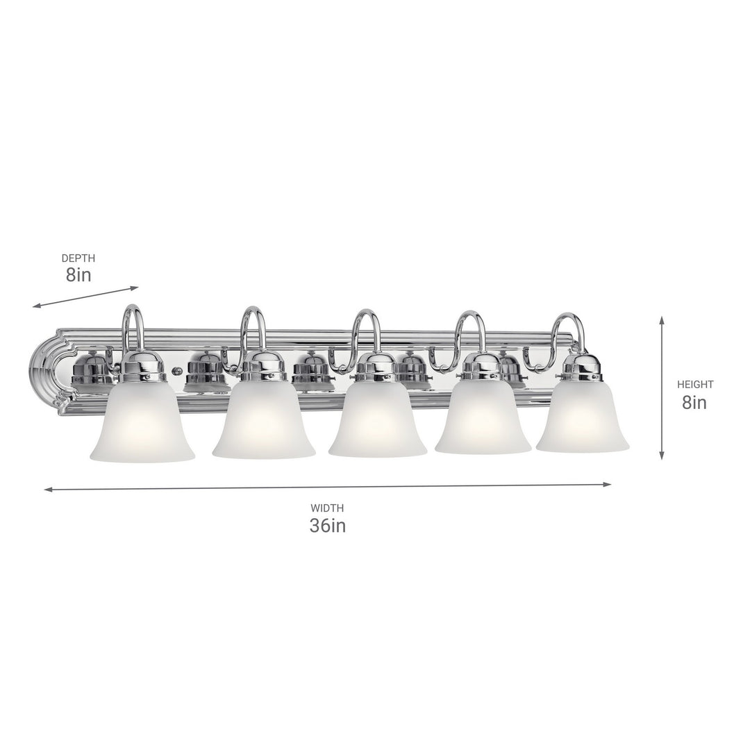 Kichler Canada - 5339CHS - Five Light Bath - Chrome