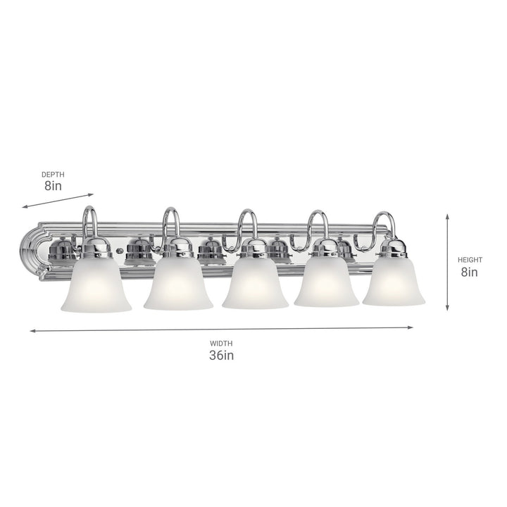 Kichler Canada - 5339CHS - Five Light Bath - Chrome