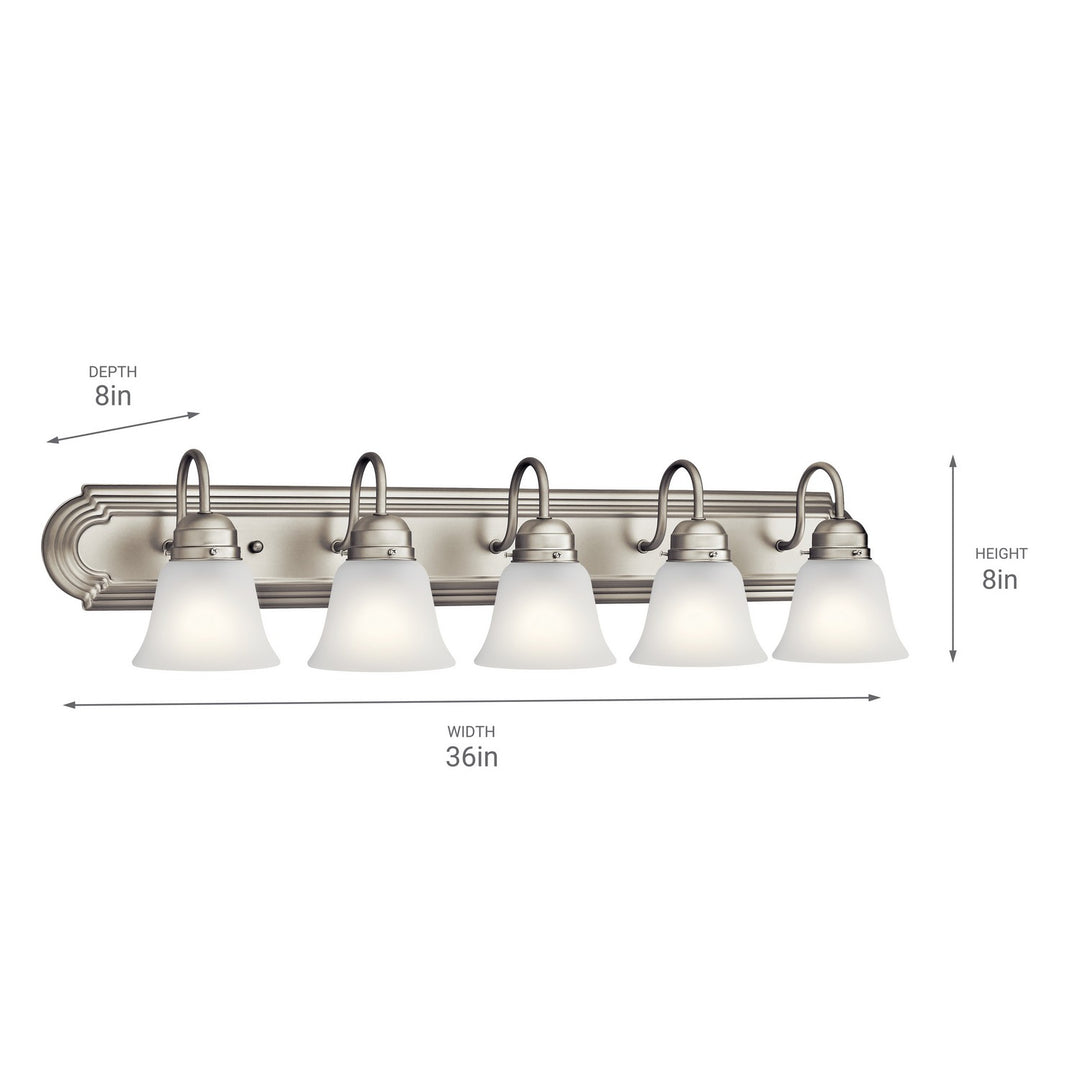 Kichler Canada - 5339NIS - Five Light Bath - Brushed Nickel