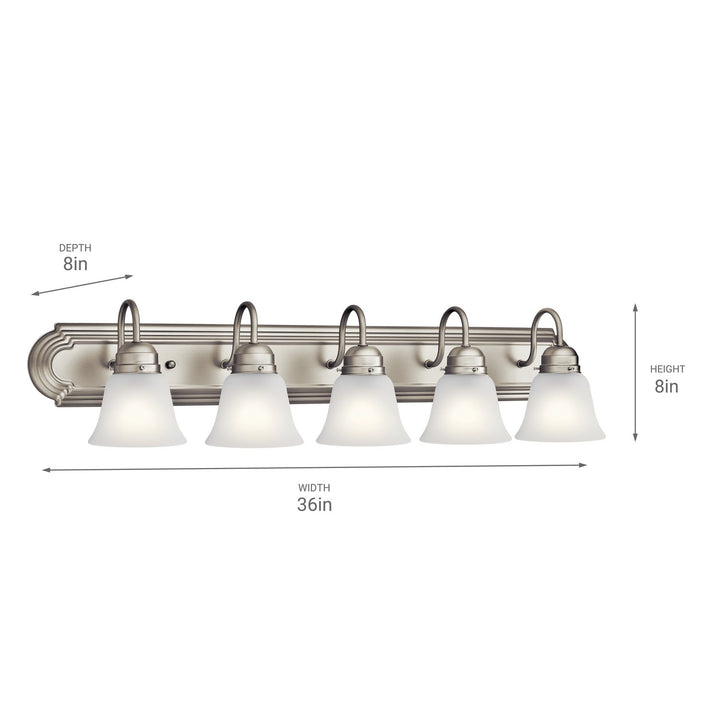 Kichler Canada - 5339NIS - Five Light Bath - Brushed Nickel