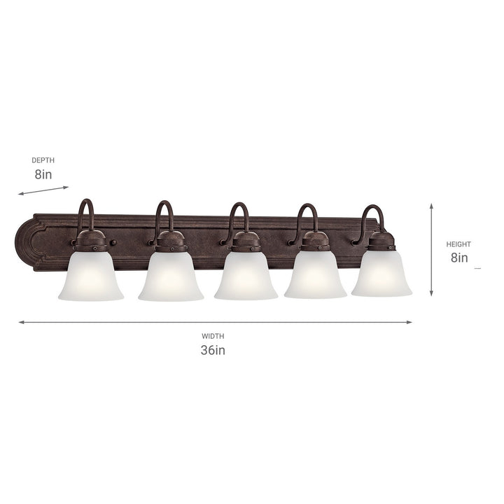 Kichler Canada - 5339TZS - Five Light Bath - Tannery Bronze
