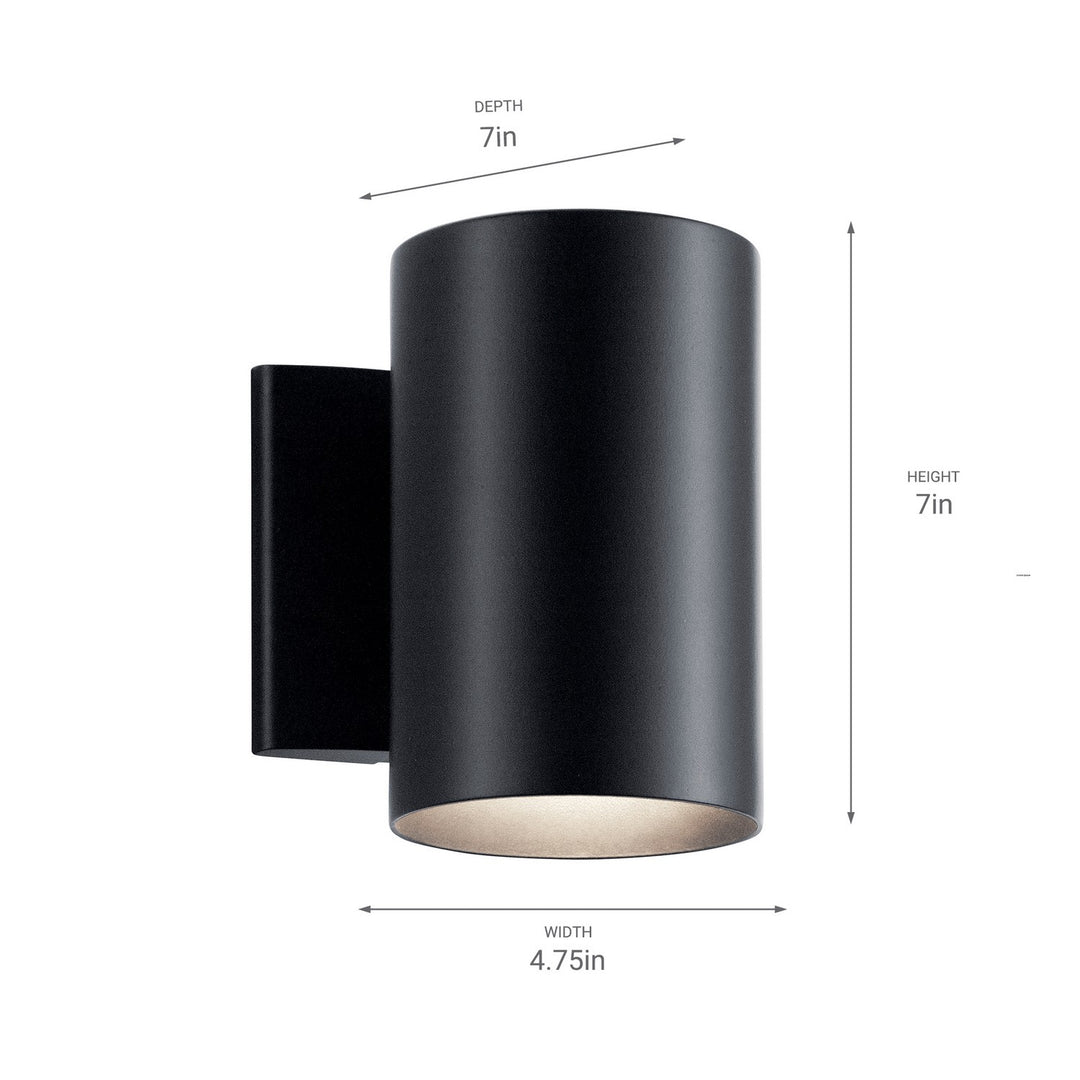 Kichler Canada - 9234BK - One Light Outdoor Wall Mount - Black