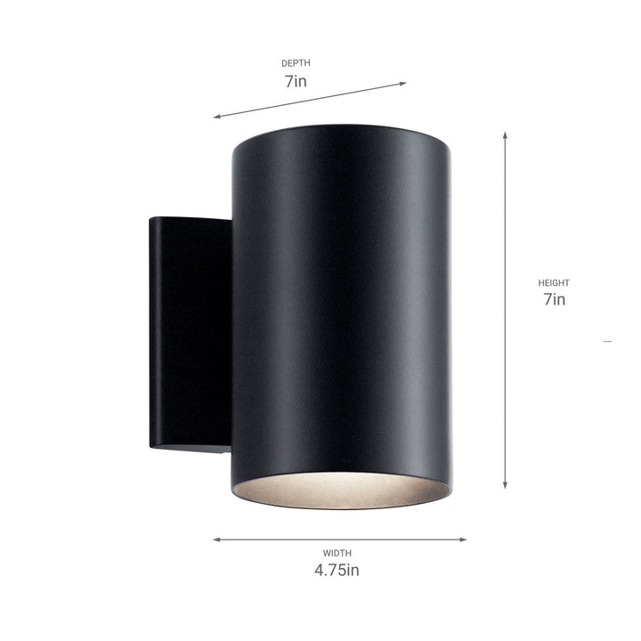 Kichler Canada - 9234BK - One Light Outdoor Wall Mount - Black