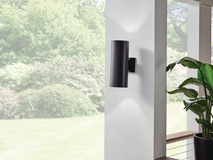 Kichler Canada - 9246BK - Two Light Outdoor Wall Mount - Black