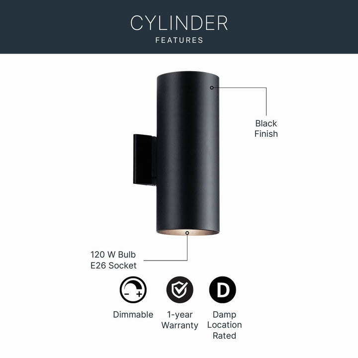 Kichler Canada - 9246BK - Two Light Outdoor Wall Mount - Black