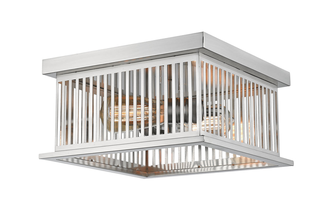Camellia Two Light Flush Mount in Brushed Nickel - available from The Lighting Shoppe, trusted by Canadian homeowners