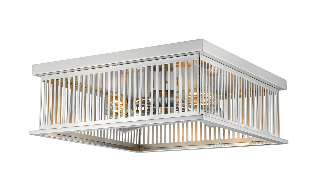 Camellia Four Light Flush Mount in Brushed Nickel - available from The Lighting Shoppe, trusted by Canadian homeowners