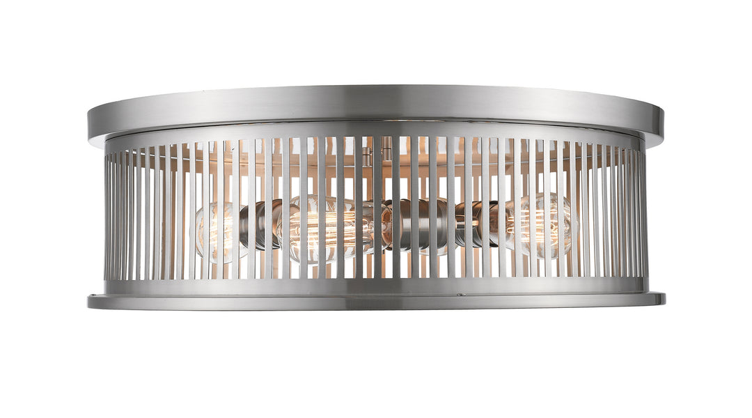 Camellia Four Light Flush Mount in Brushed Nickel - available from The Lighting Shoppe, trusted by Canadian homeowners